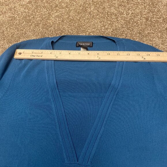 Spence Turquoise Teal Career Wear Blouse Mock Camisole Women Large Mature - Picture 11 of 11